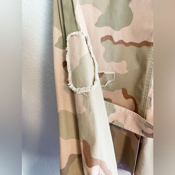 ANTHROPOLOGIE Lida Pink Camo Utility Jacket - Small - Picture 8 of 11